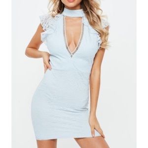 Baby blue lace dress